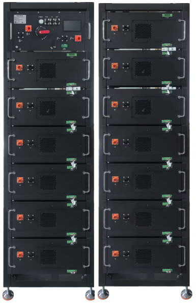 Rack high voltage 208 kWh (high voltage box+13 16 kWh battery modules)