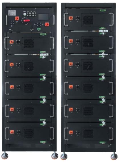 Rack high voltage 176 kWh (high voltage box+11 16 kWh battery modules)