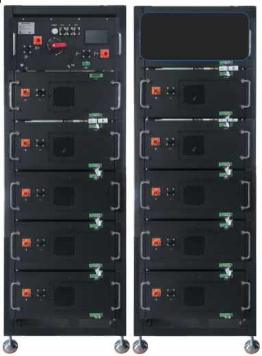 Rack high voltage 160 kWh (high voltage box+10 16 kWh battery modules)