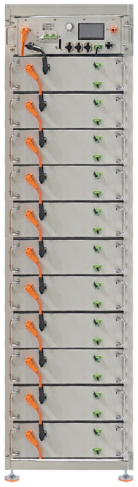 Rack high voltage 56 kWh (1 high voltage box+11 5-kWh battery modules)